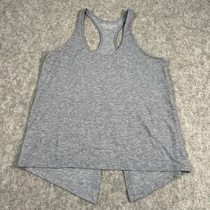 OUTDOOR VOICES Heathered‎ Gray Tank Top Women's Gym Performance Split Back XS